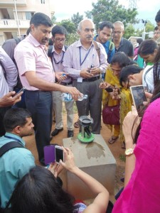 Participants during a live demonstration held as part of the school (Courtesy: Srivani Acharya)