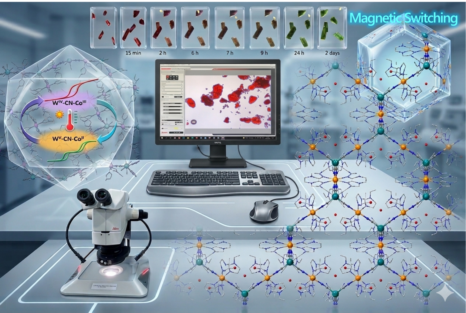 IISc Builds a Porous Crystal That Switches Its Magnetism with Heat, Light and Pressure